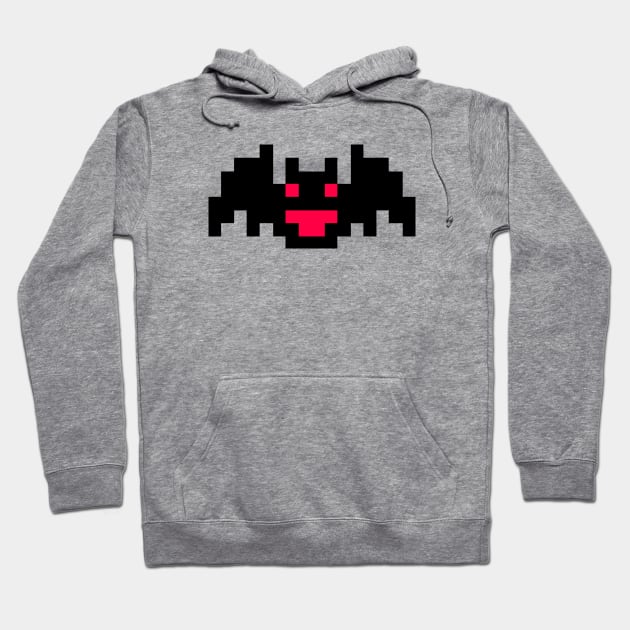 Happy Pixel Bat Tunic Hoodie by Durvin